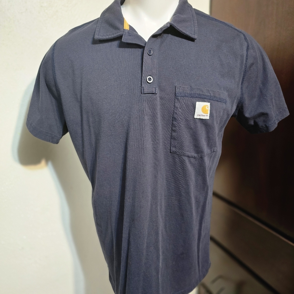 Carhartt Loose Fit Midweight Short Sleeve front Pocket Polo men's Large